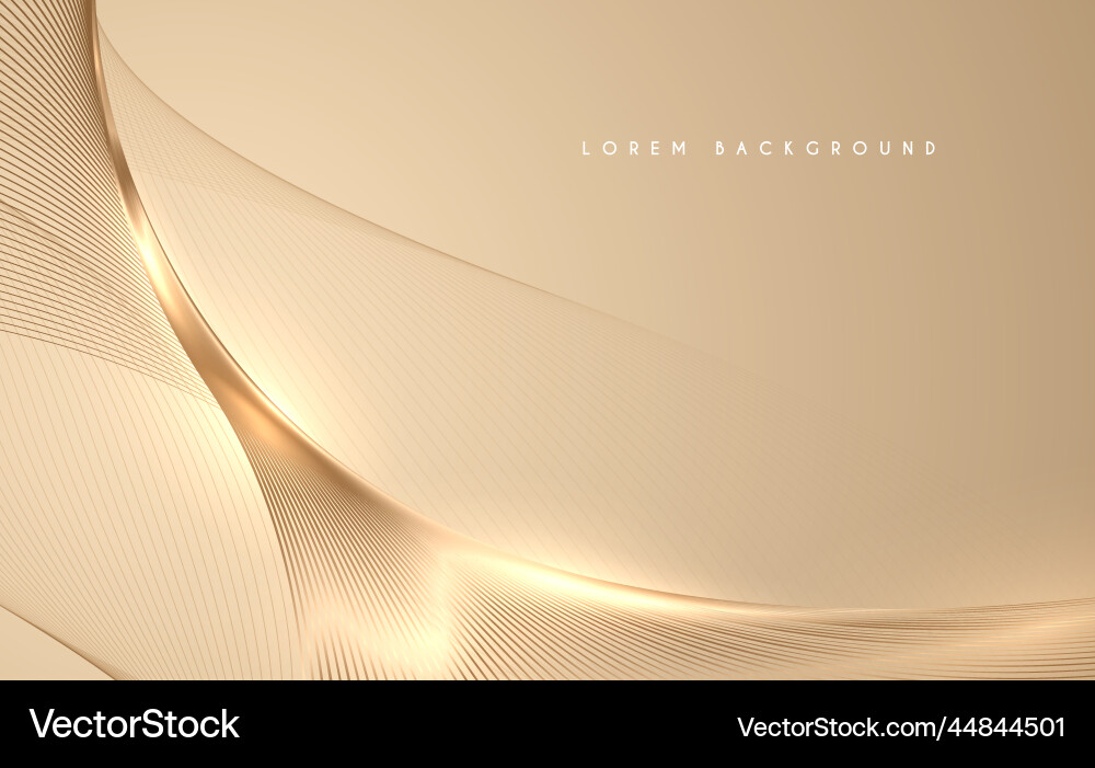 Abstract gold threads background with glow effect Abstract gold threads background with glow effect vector image