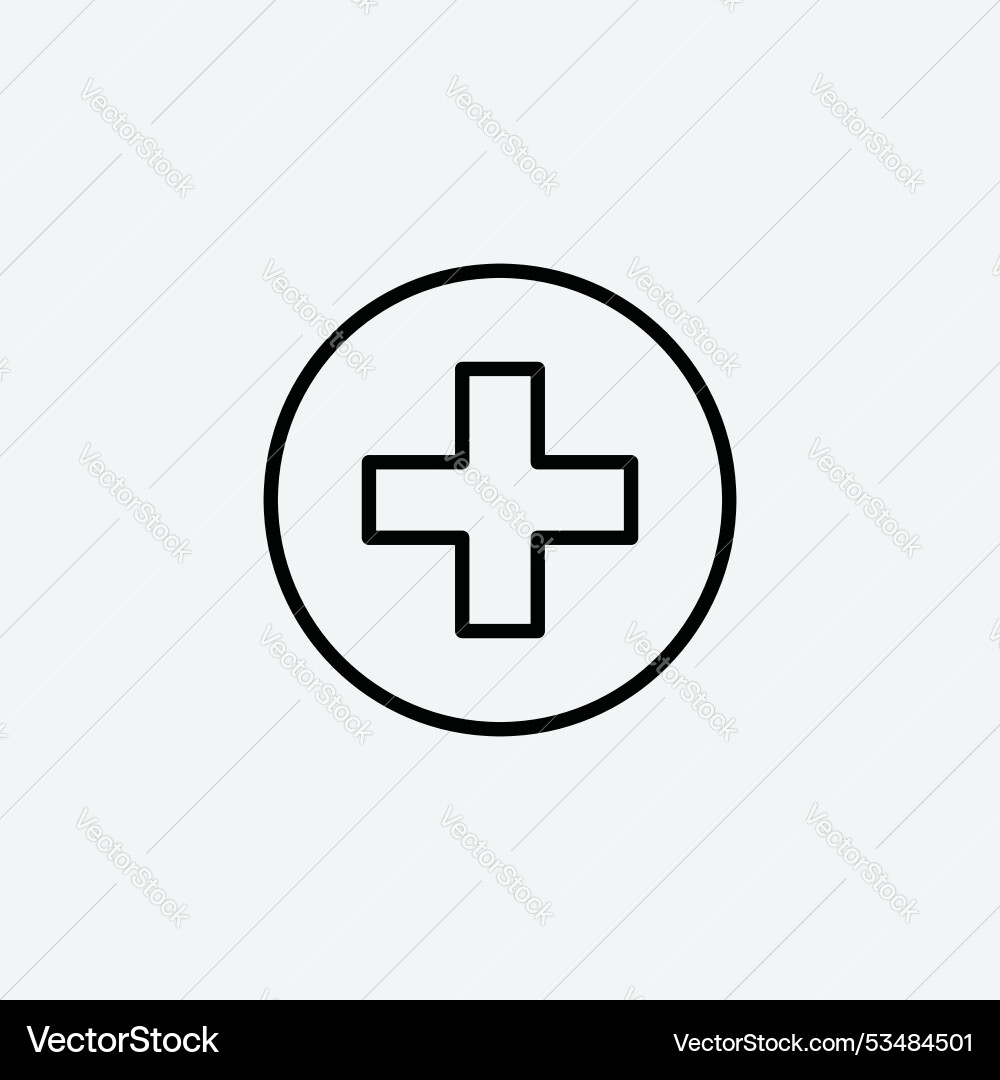 Addline in thin line black color flat simple Vector Image
