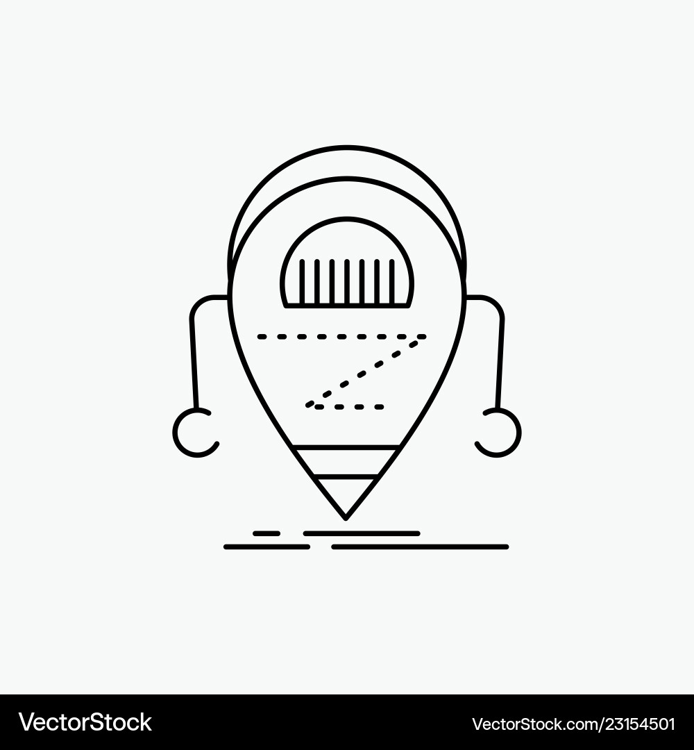 Android beta droid robot technology line icon Android beta droid robot technology line icon Vector Image