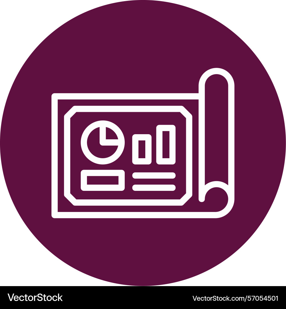 Blueprint line circle style icon design Vector Image