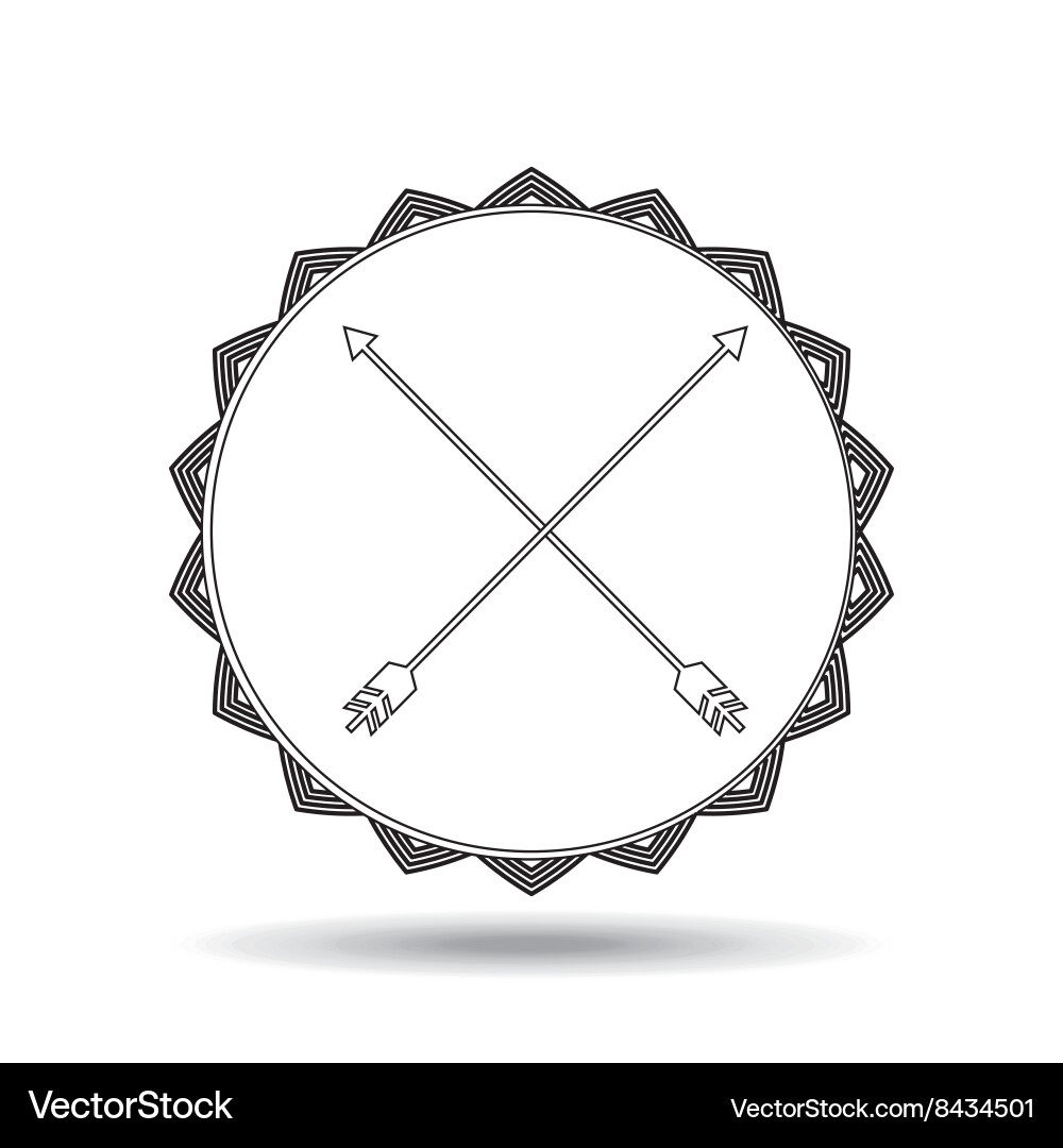 Boho style design vector image