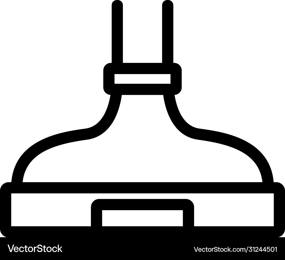 Built-in practical cooker hood icon outline Built-in practical cooker hood icon outline vector image