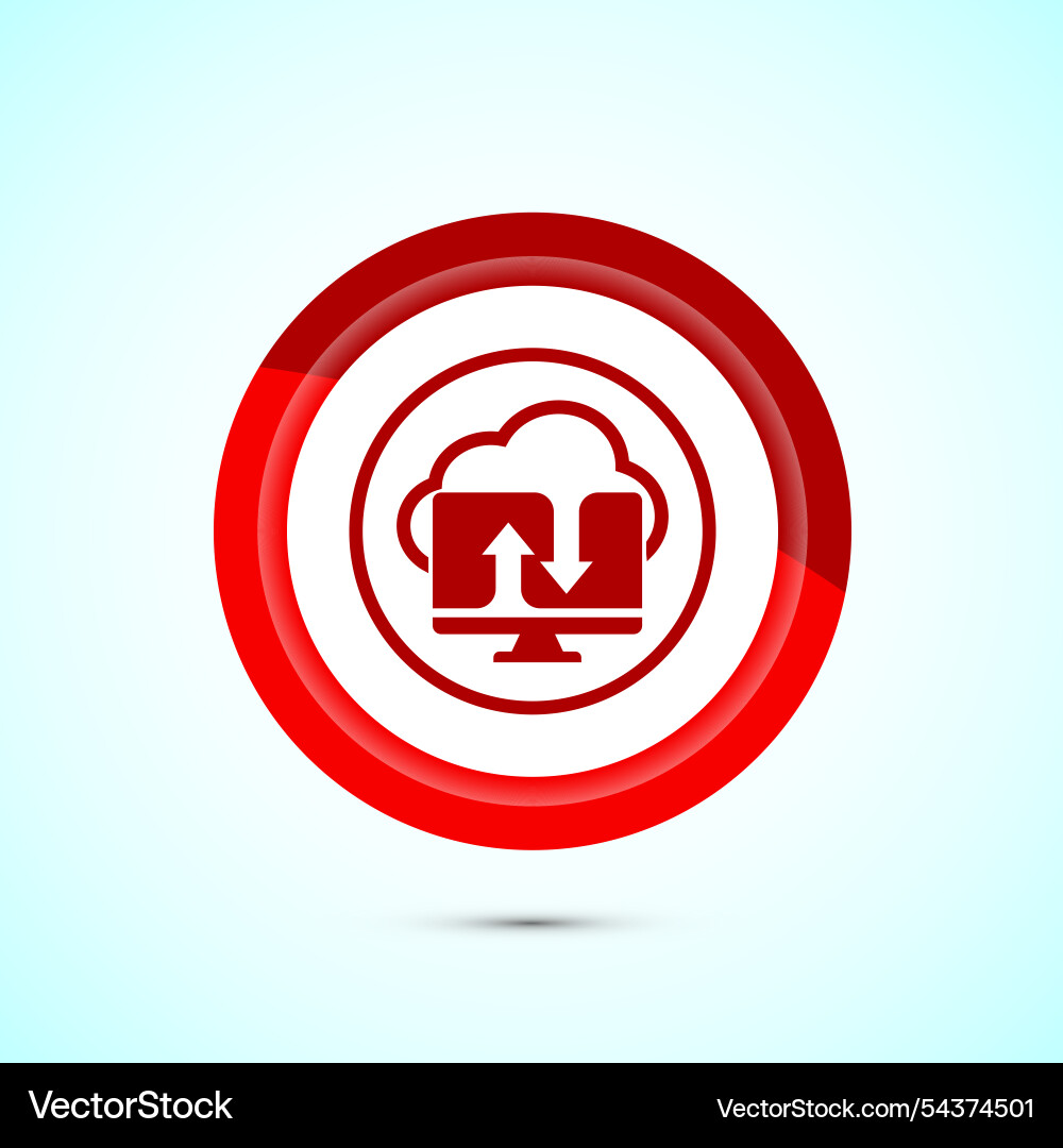 Cloud computing icon design data storage Cloud computing icon design data storage vector image
