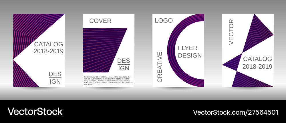 Creative backgrounds with abstract gradient linear vector image