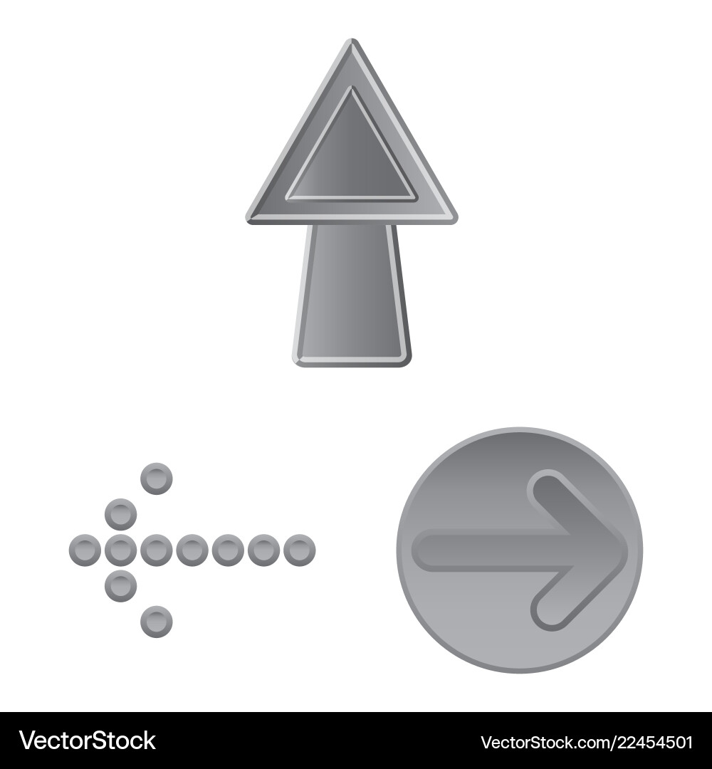 Design of element and arrow icon set Design of element and arrow icon set vector image