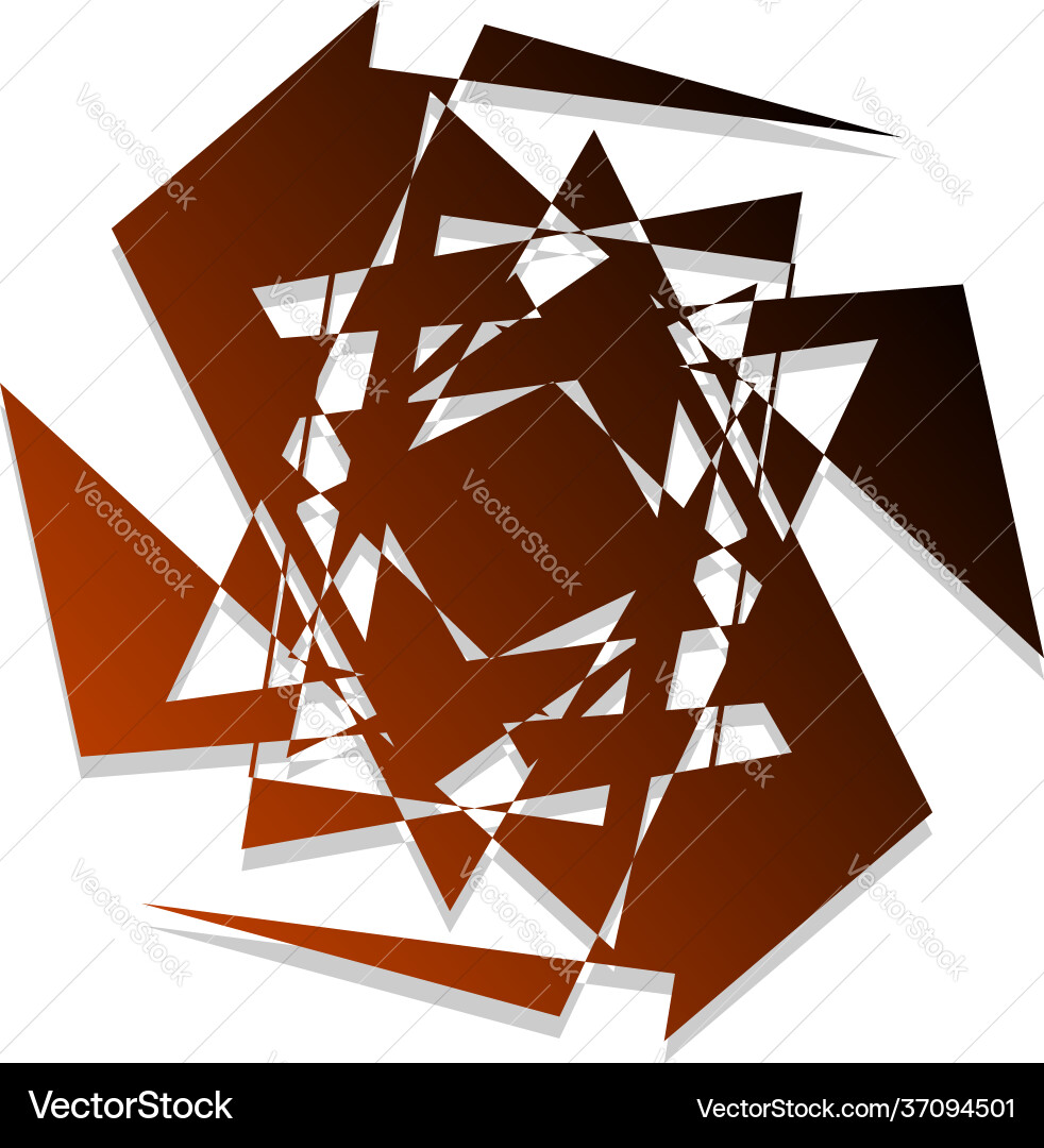Edgy random abstract geometric shape element Edgy random abstract geometric shape element Vector Image