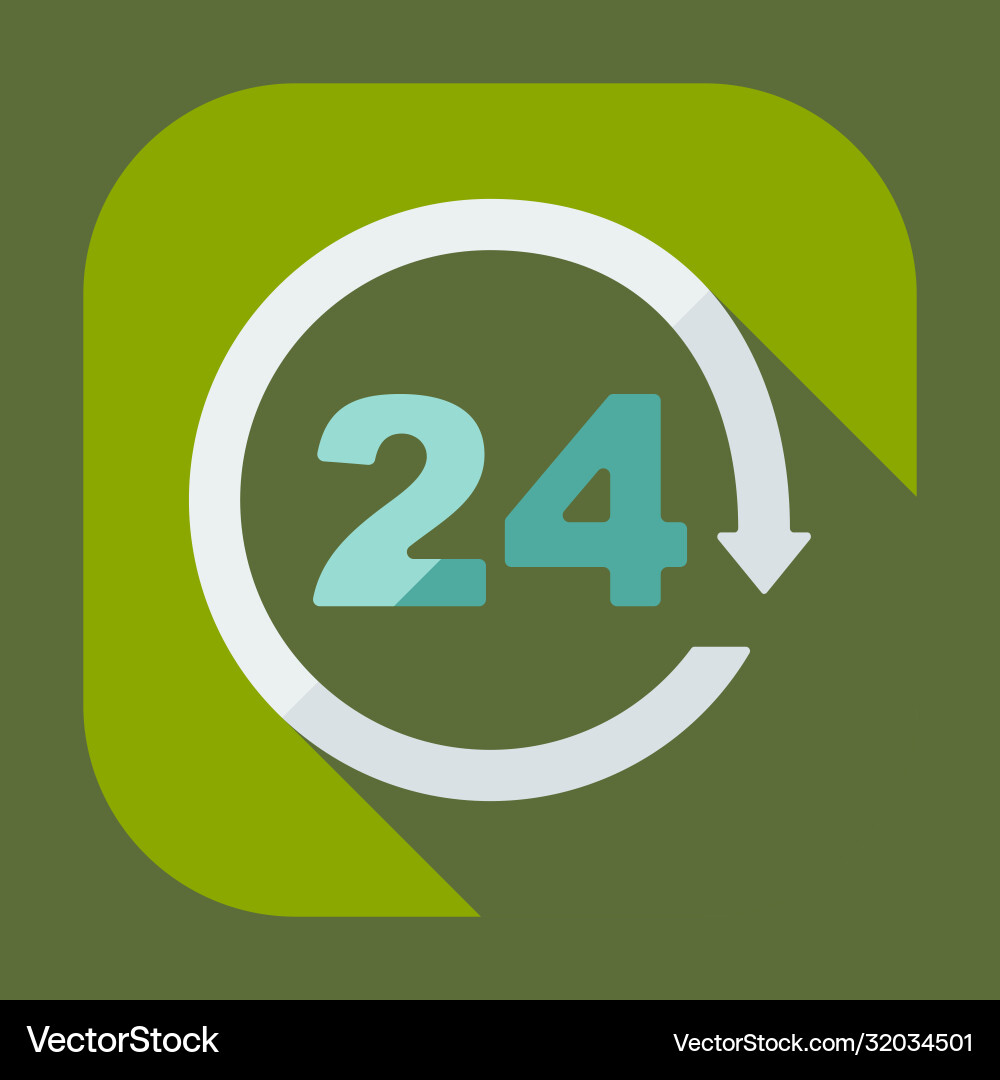 Flat concept set modern design with shadow Vector Image
