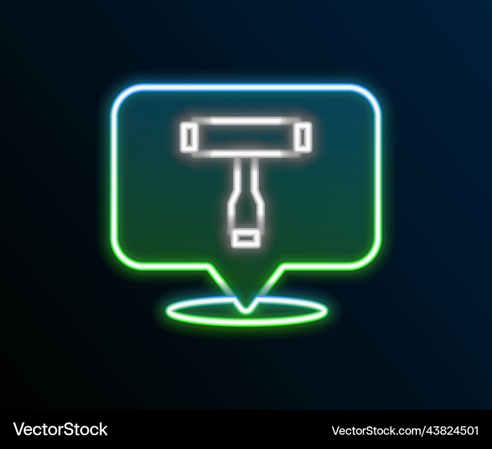 Glowing neon line multi-function all-in-one Glowing neon line multi-function all-in-one Vector Image