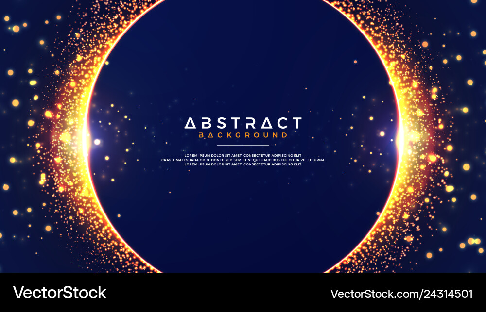 Glowing Particle Bokeh Background Vector Image