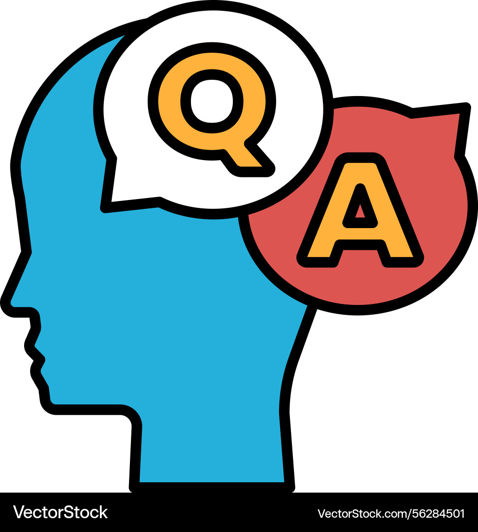 Head with Question Mark & A Vector Image