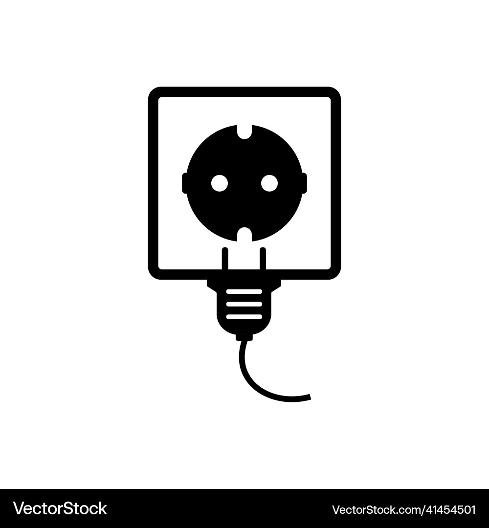 Socket and plug icon Socket and plug icon vector image