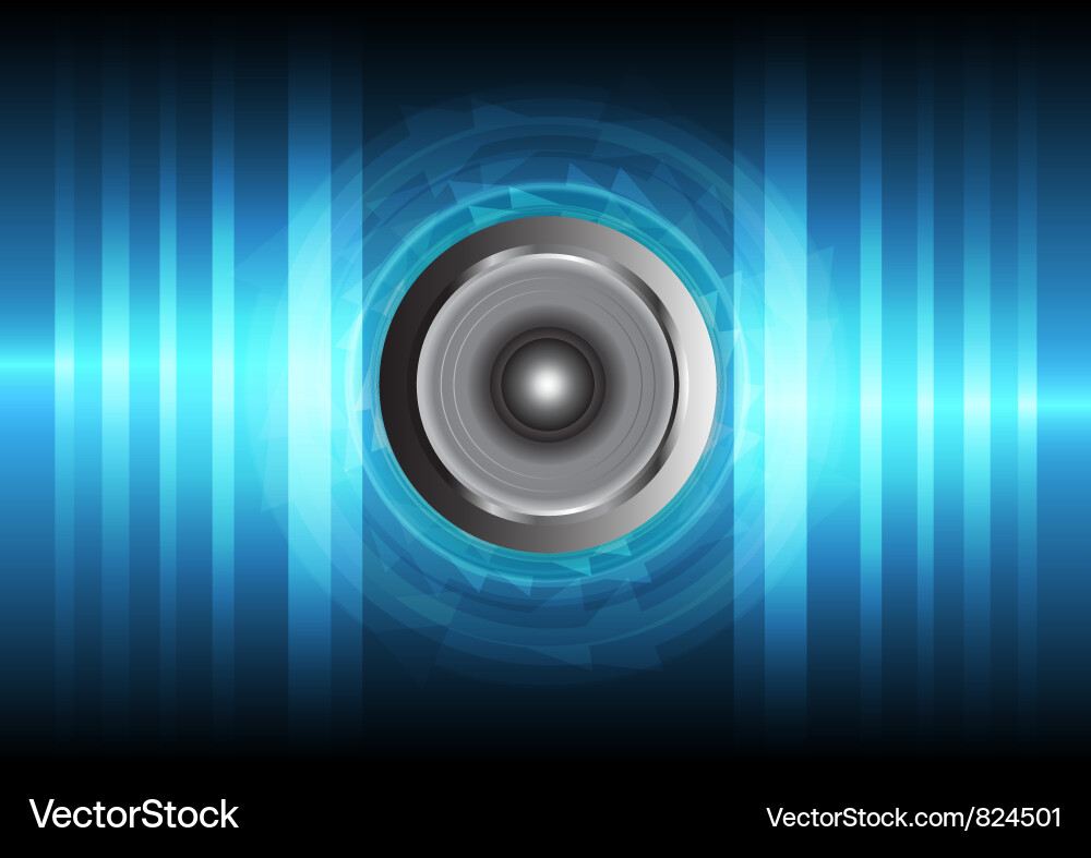 Sound Wave Abstract Background Vector Image
