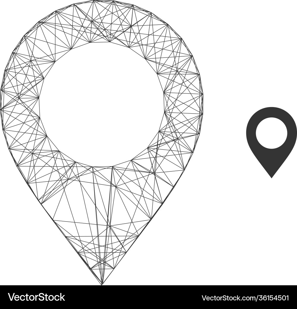 Web net map pointer icon Web net map pointer icon Vector Image