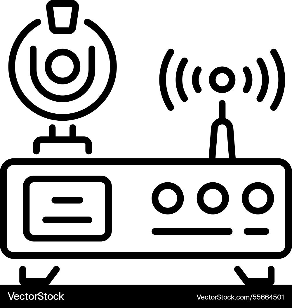 Wireless network vector image