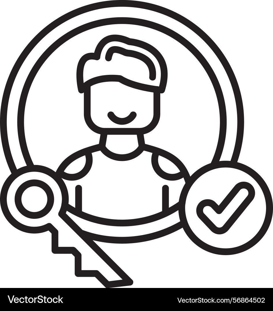 Access level icon Vector Image