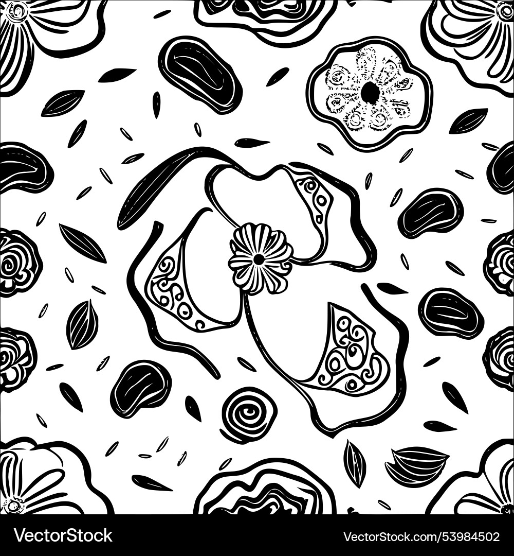 Bread abstract pattern seamless Vector Image