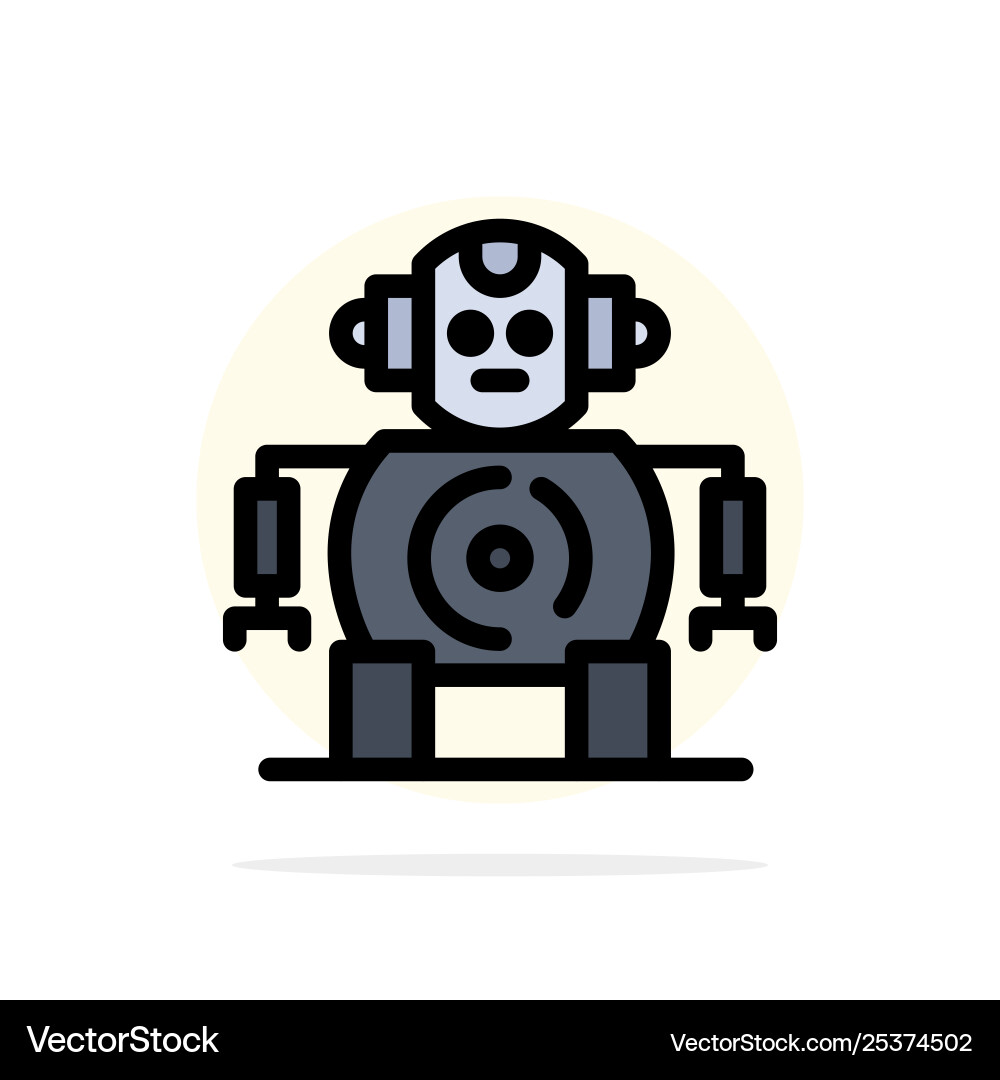 Cnc robotics technology abstract circle Vector Image