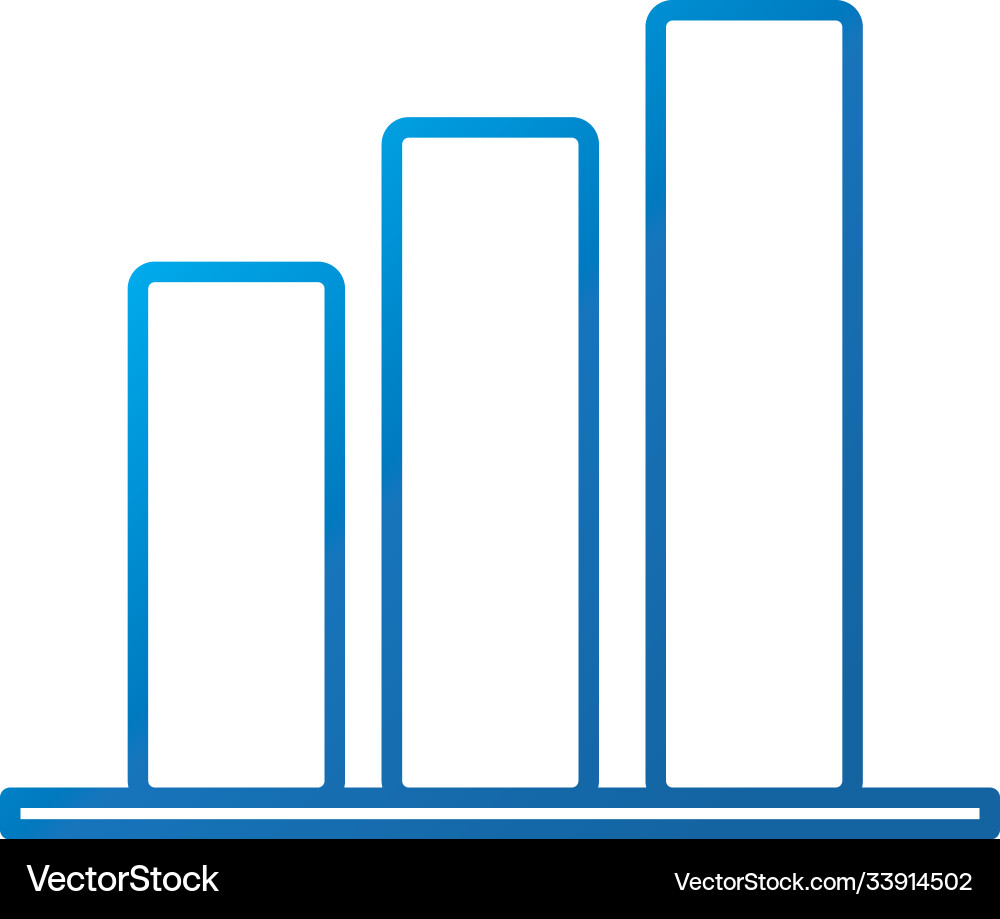 Data analysis chart report growing arrow Data analysis chart report growing arrow vector image