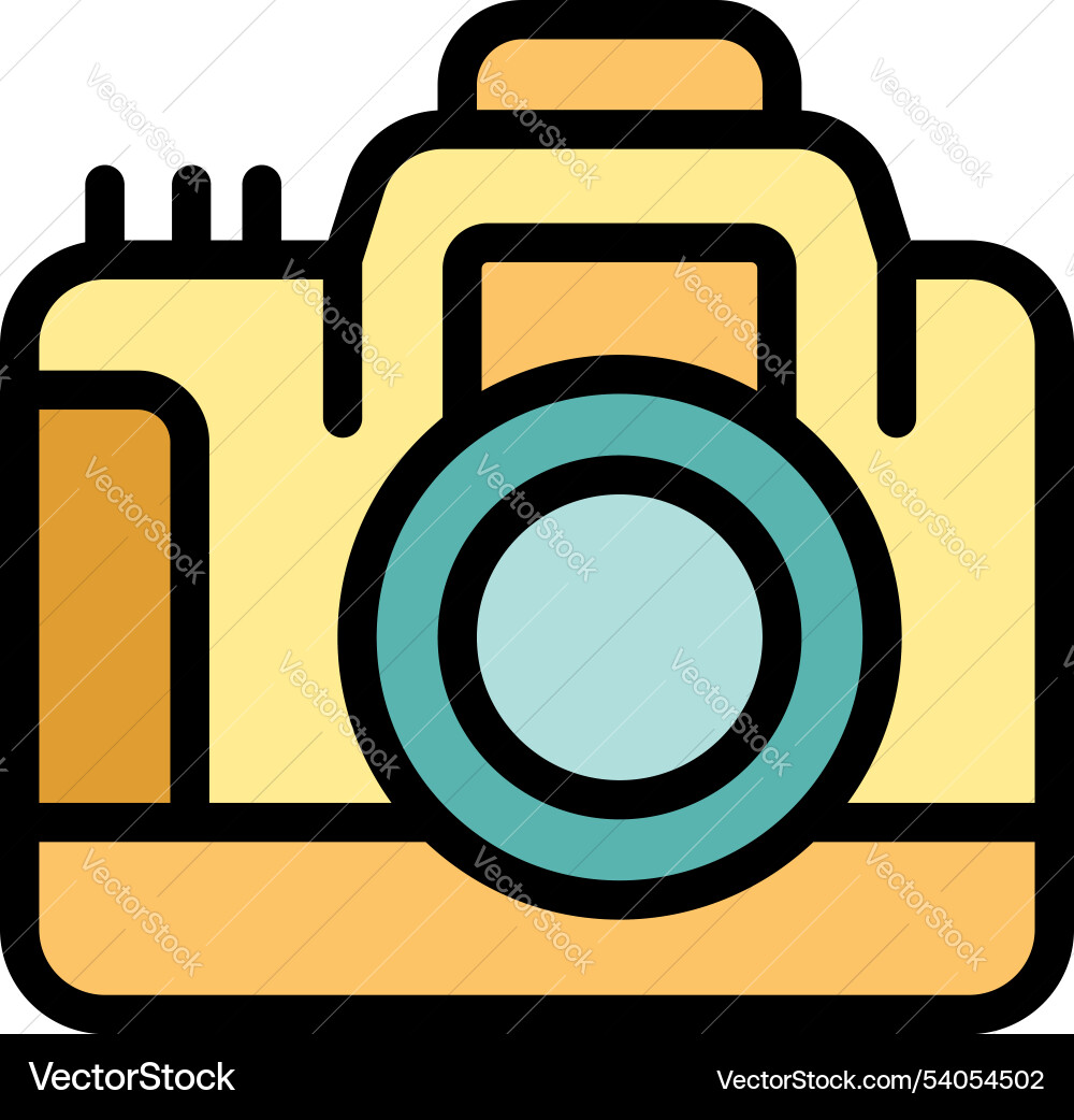Digital camera capturing memories with style Vector Image