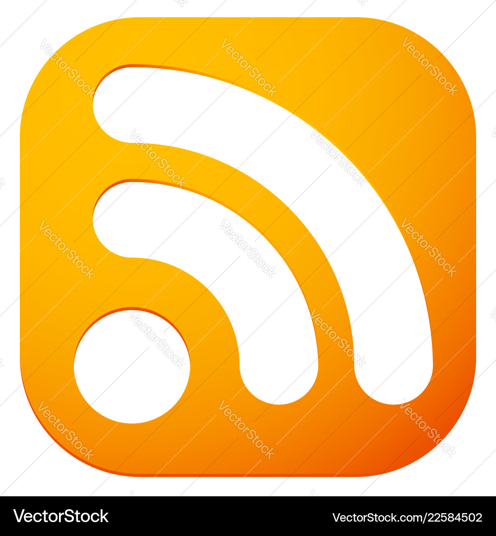 Generic signal or rss feed icon symbol Generic signal or rss feed icon symbol vector image