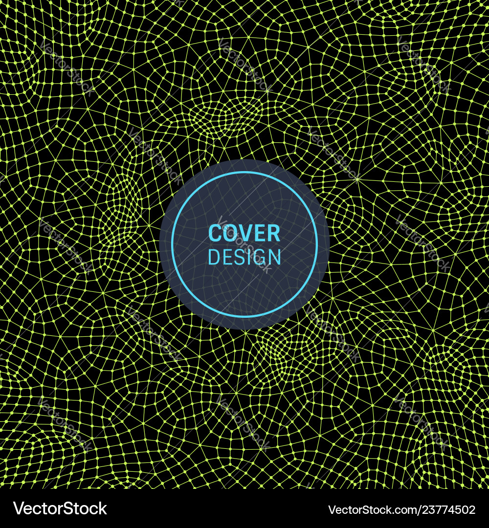Lattice structure science technology 3d grid Lattice structure science technology 3d grid vector image