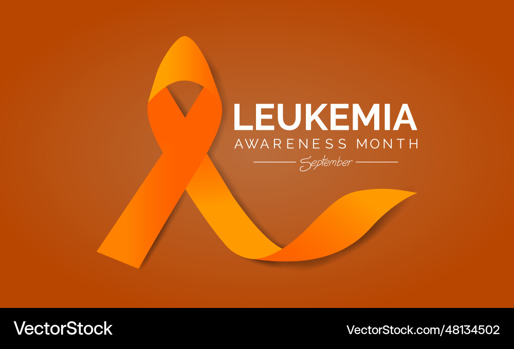 Leukemia Bewusstsein Monat mit orangefarben Leukemia Bewusstsein Monat mit orangefarben vektorbild