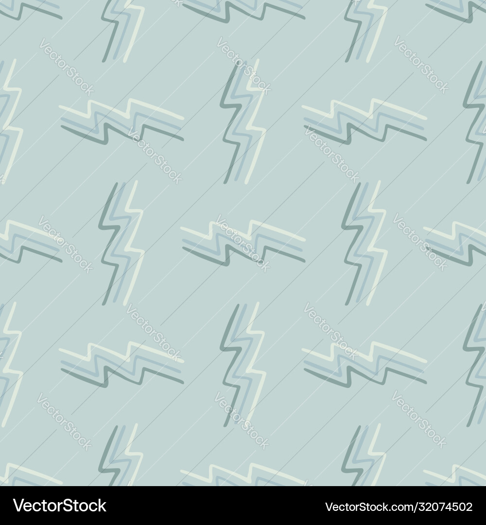 Modern Lightning Zigzag Pattern Vector Image
