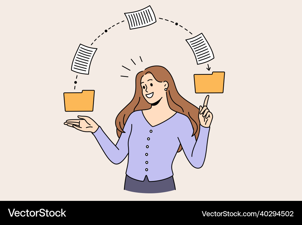Sending information and knowledge concept vector image