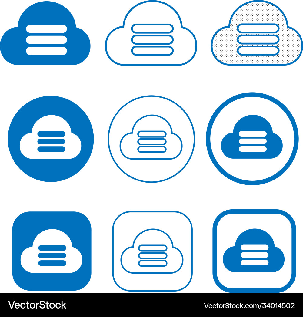Simple cloud icon sign for web and app Simple cloud icon sign for web and app Vector Image