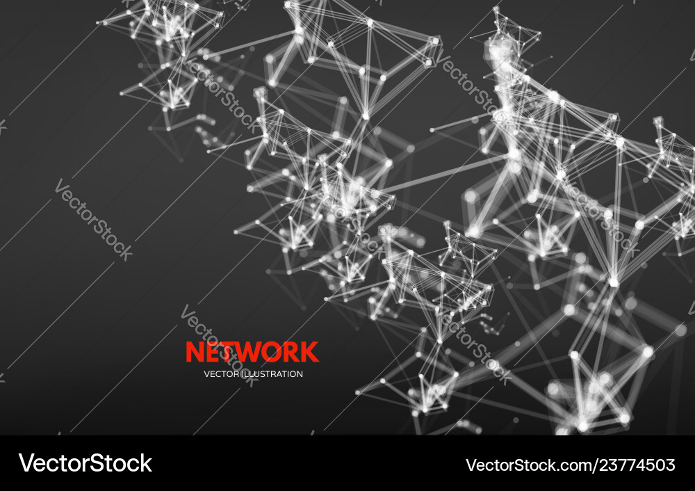 3d connection structure futuristic technology 3d connection structure futuristic technology vector image