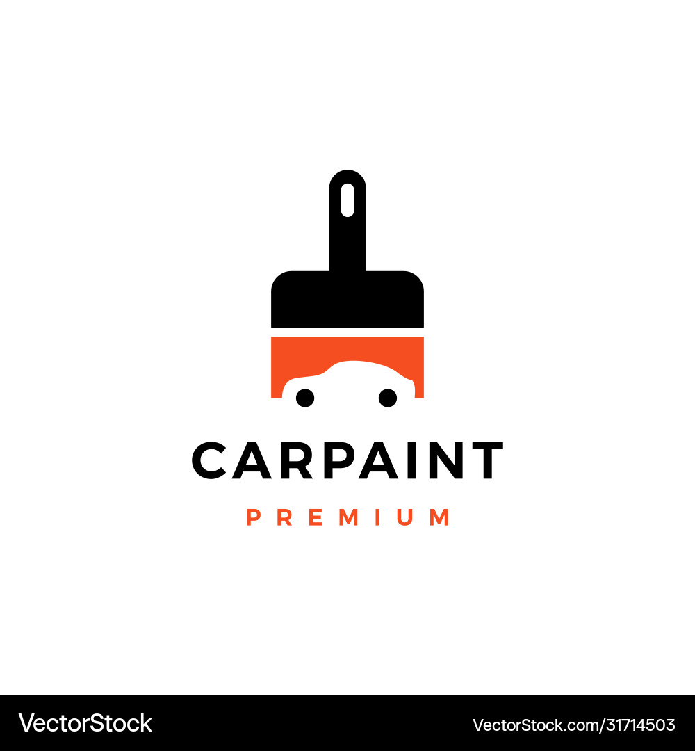 Car paint logo icon Car paint logo icon vector image