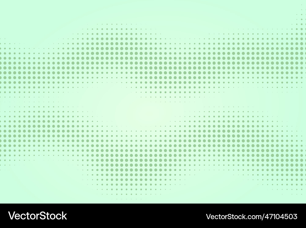 Mint green background with halftone pattern Vector Image