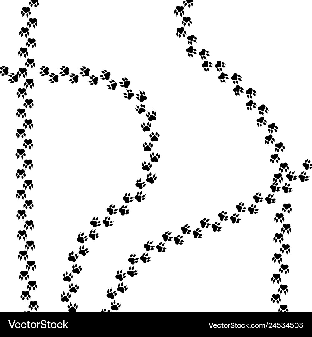 Paw logo or cat and dog animal pet Paw logo or cat and dog animal pet vector image