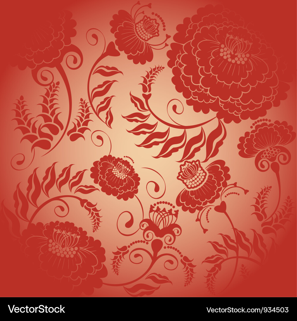 Red pattern vector image