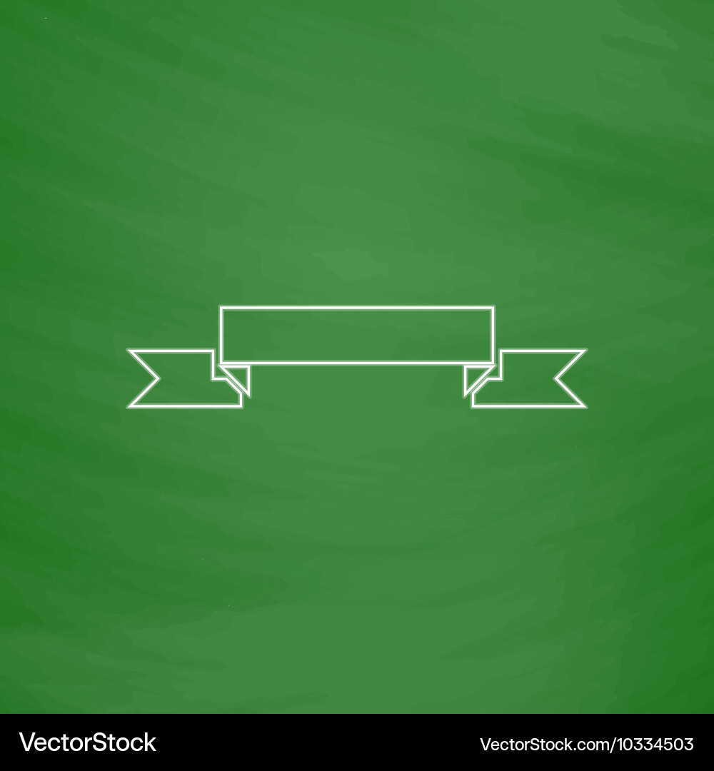 Ribbon computer symbol Ribbon computer symbol vector image