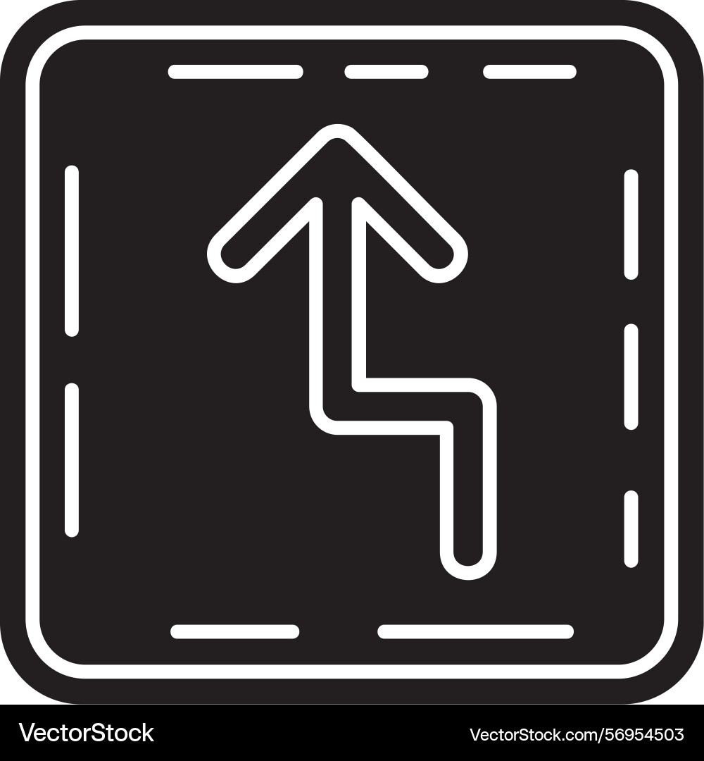 Zigzag icon design Vector Image