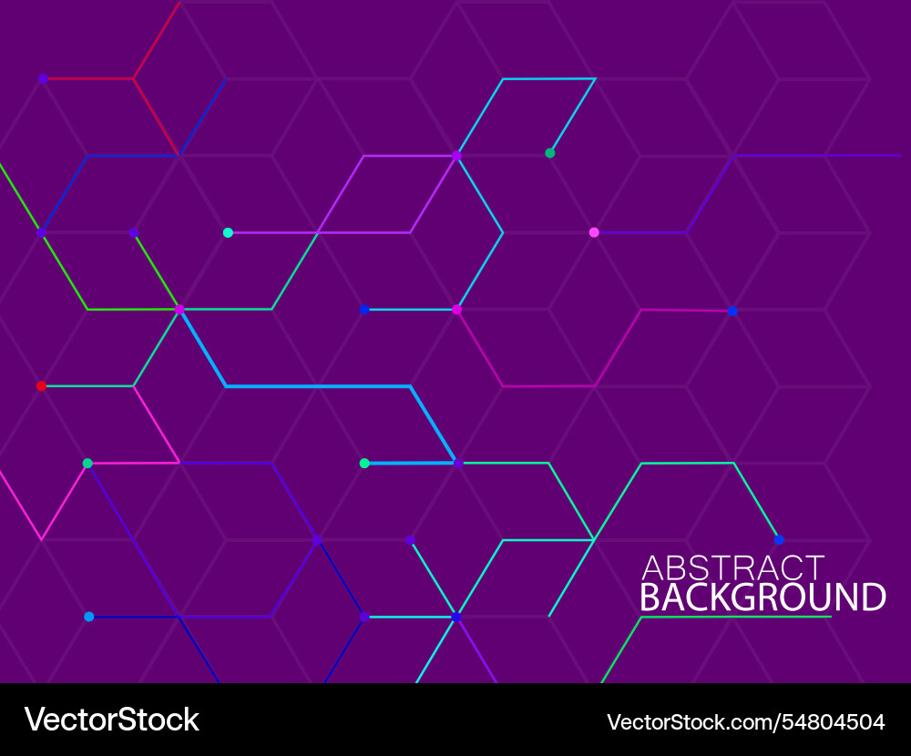 Abstract geometric background with cubes vector image