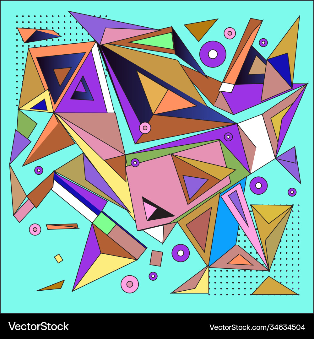 Abstract modern triangles background pattern Vector Image