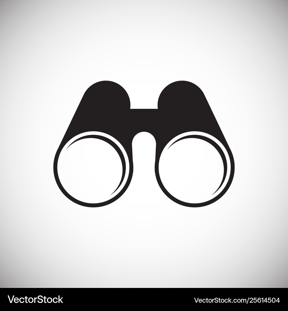 Binocular icon on background for graphic and web Binocular icon on background for graphic and web vector image