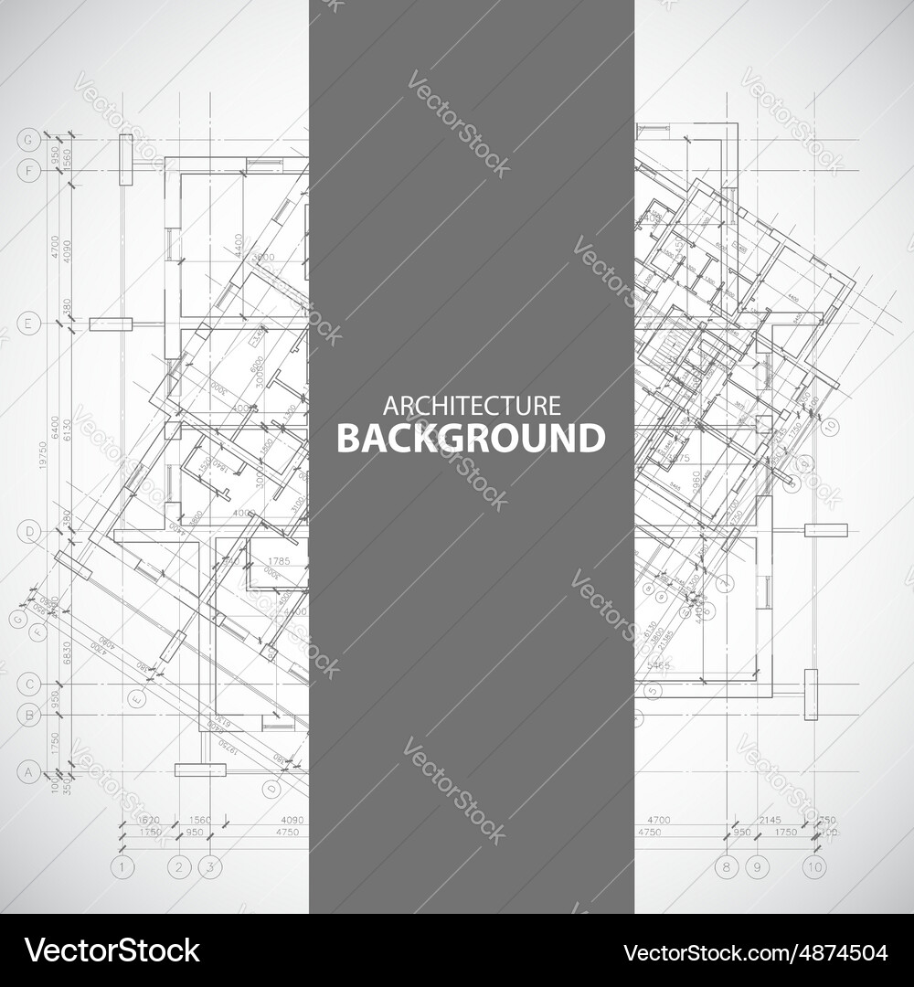 Blueprint Fragment Background vector image