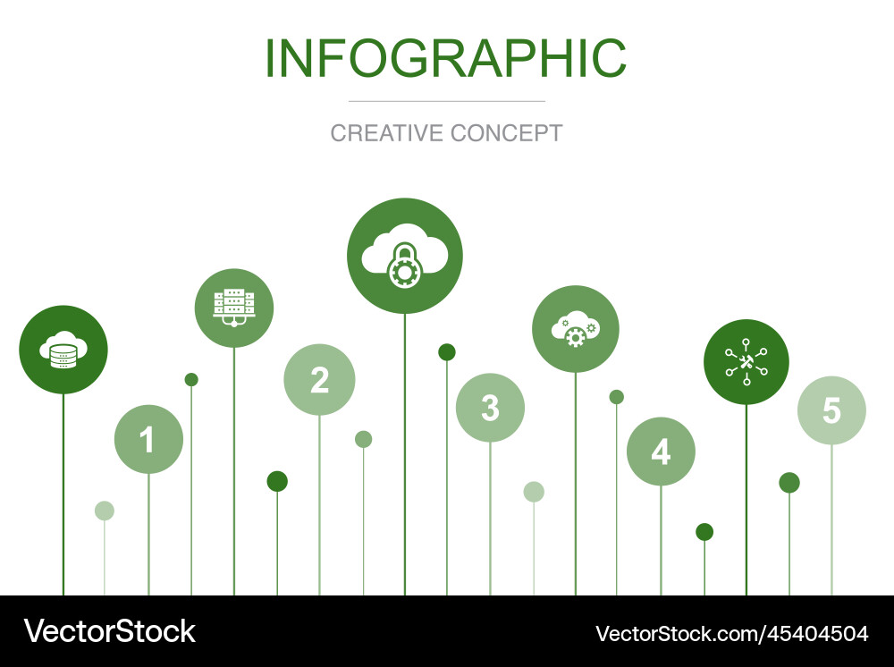 Cloud storage data center private saas Vector Image