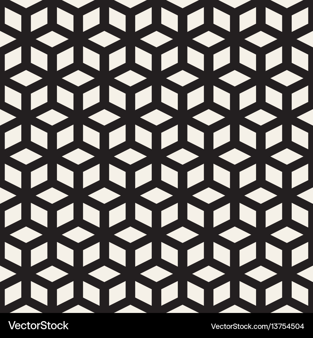 Cubic grid tiling endless stylish texture Cubic grid tiling endless stylish texture vector image