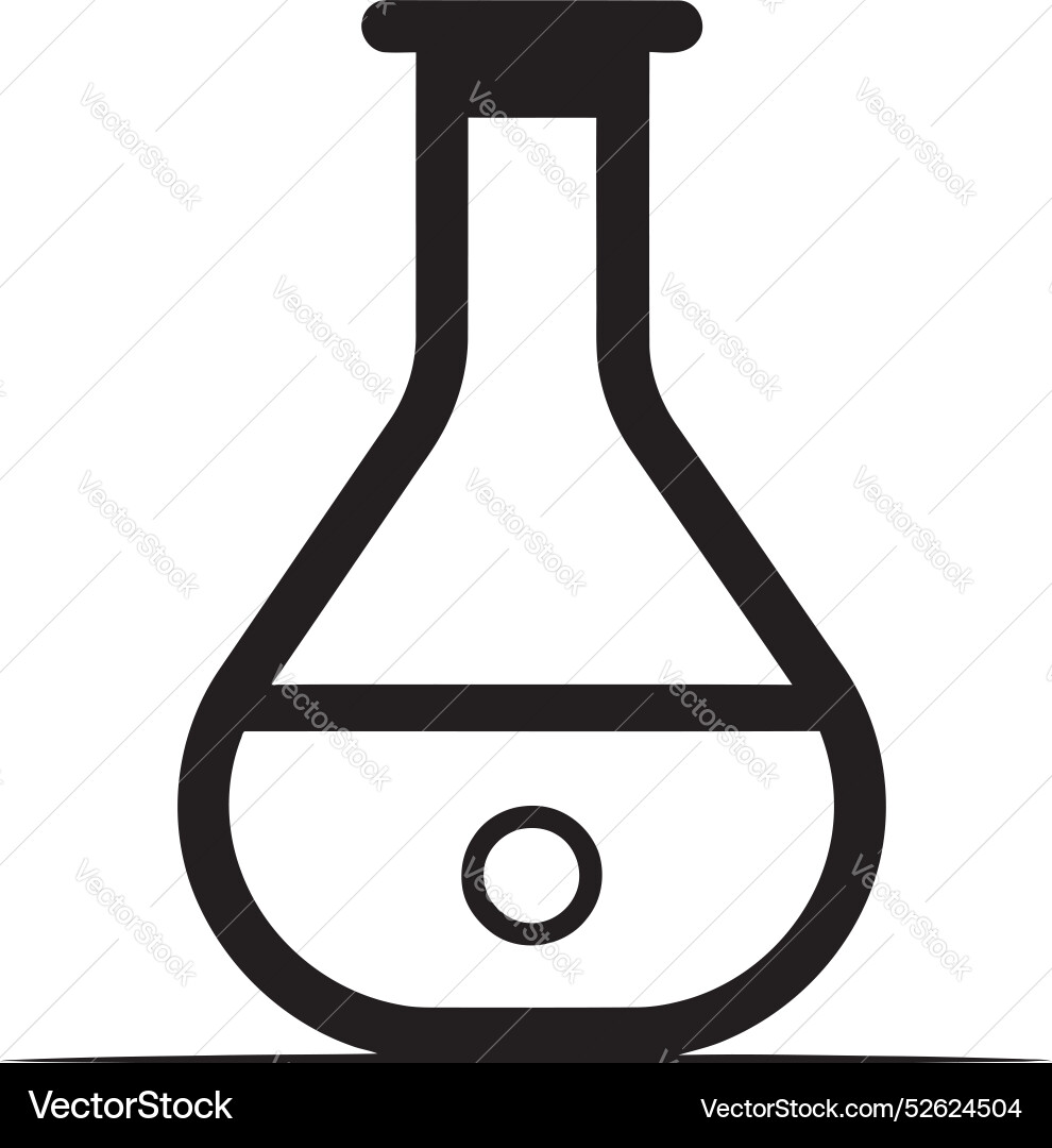 Flask fascination erlenmeyer graphics Vector Image