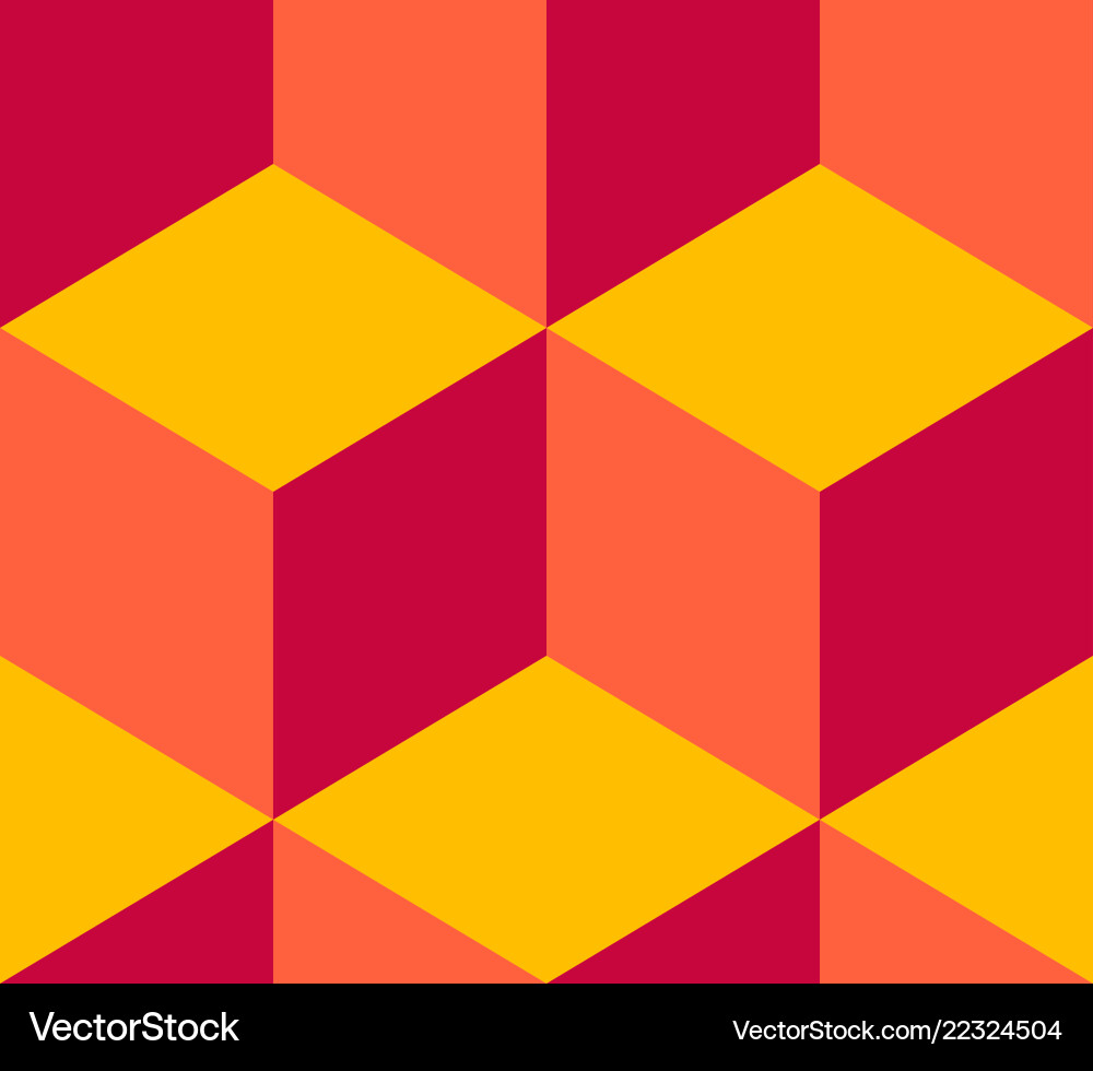 Geometric pattern cube seamless Geometric pattern cube seamless vector image