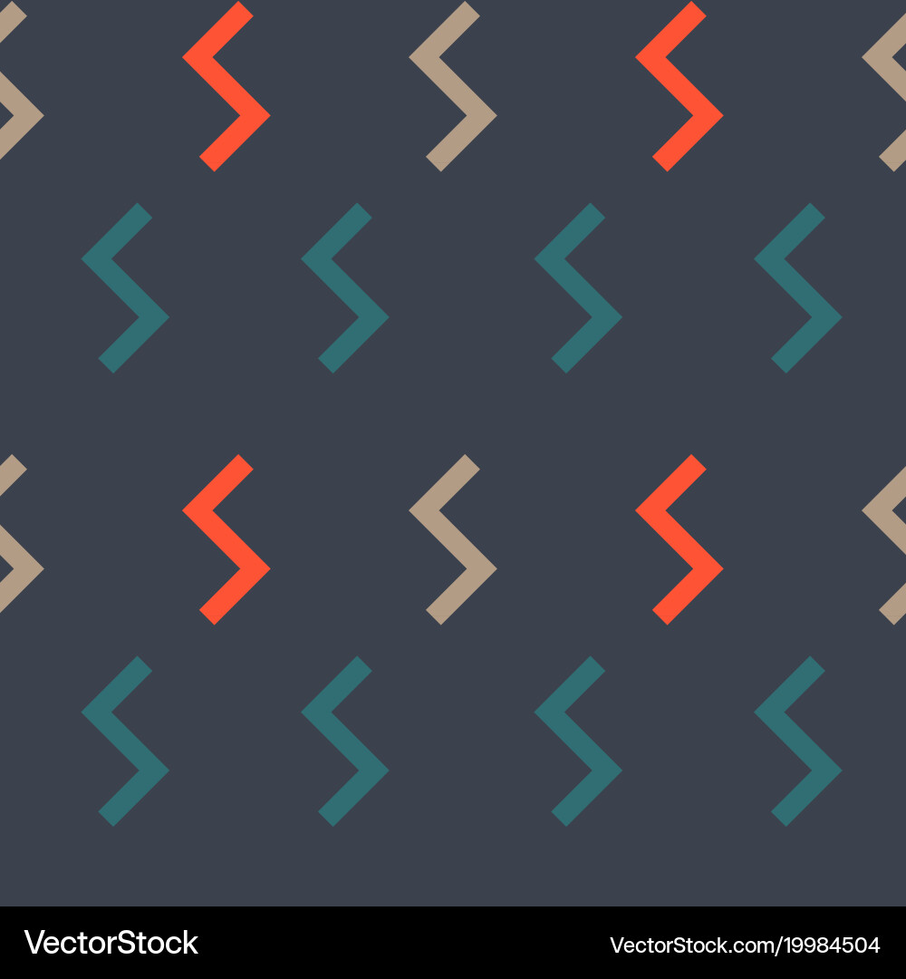 Geometric zigzag shapes seamless pattern Vector Image