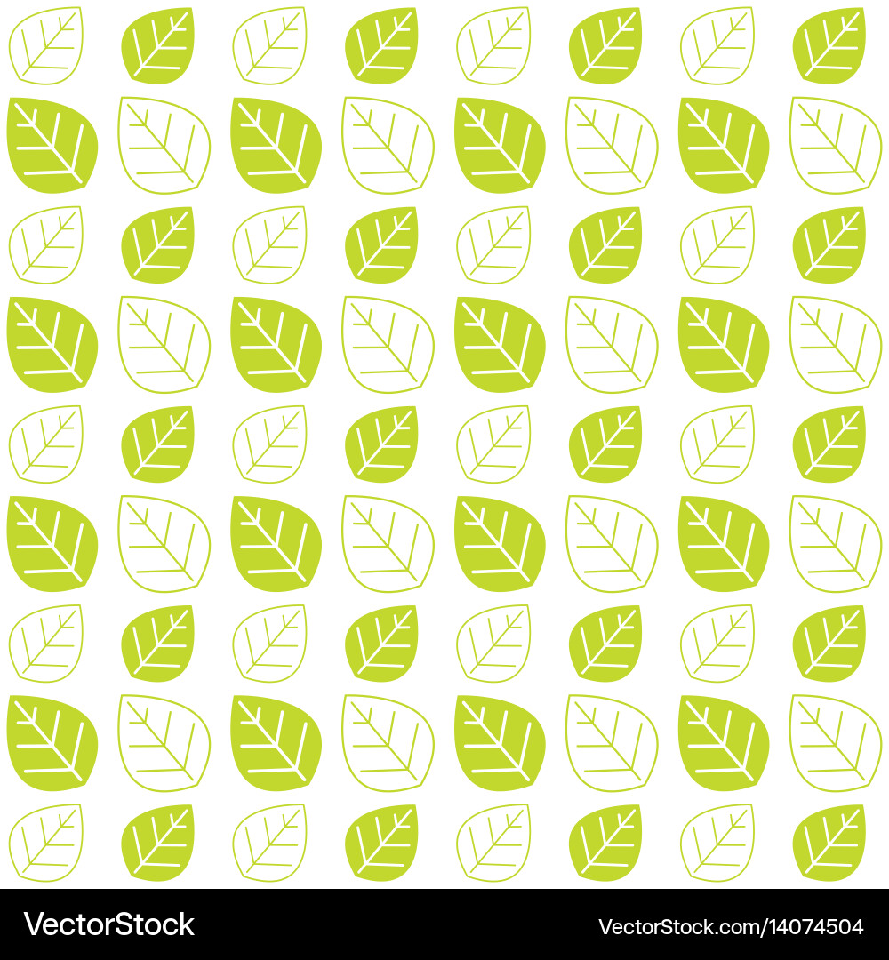 Green leaves texture pattern background web theme Vector Image