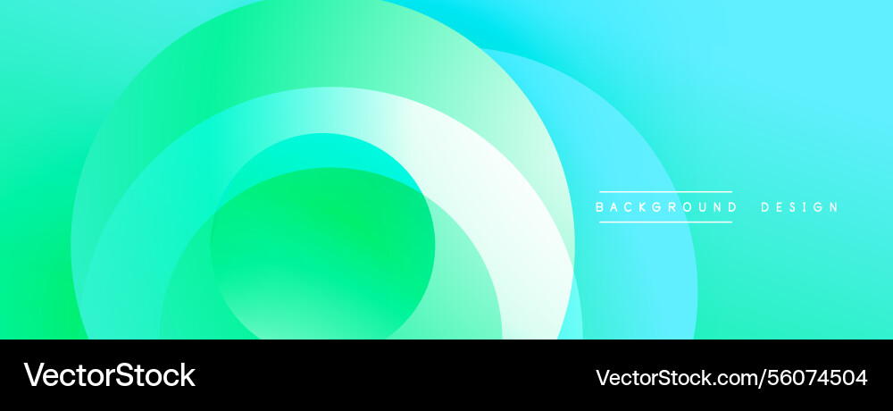 Layered circular shapes in vivid colors form Layered circular shapes in vivid colors form vector image