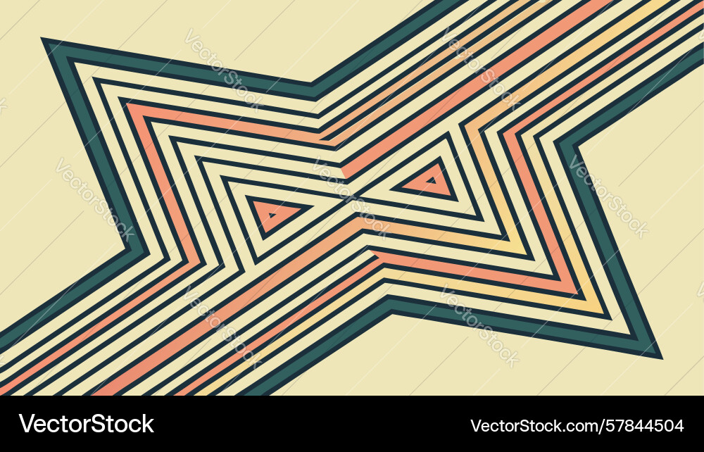 Starburst geometric pattern dynamic abstract Vector Image