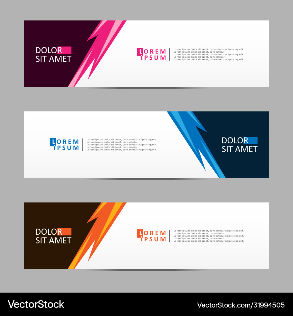 Abstract design banner web template Vector Image