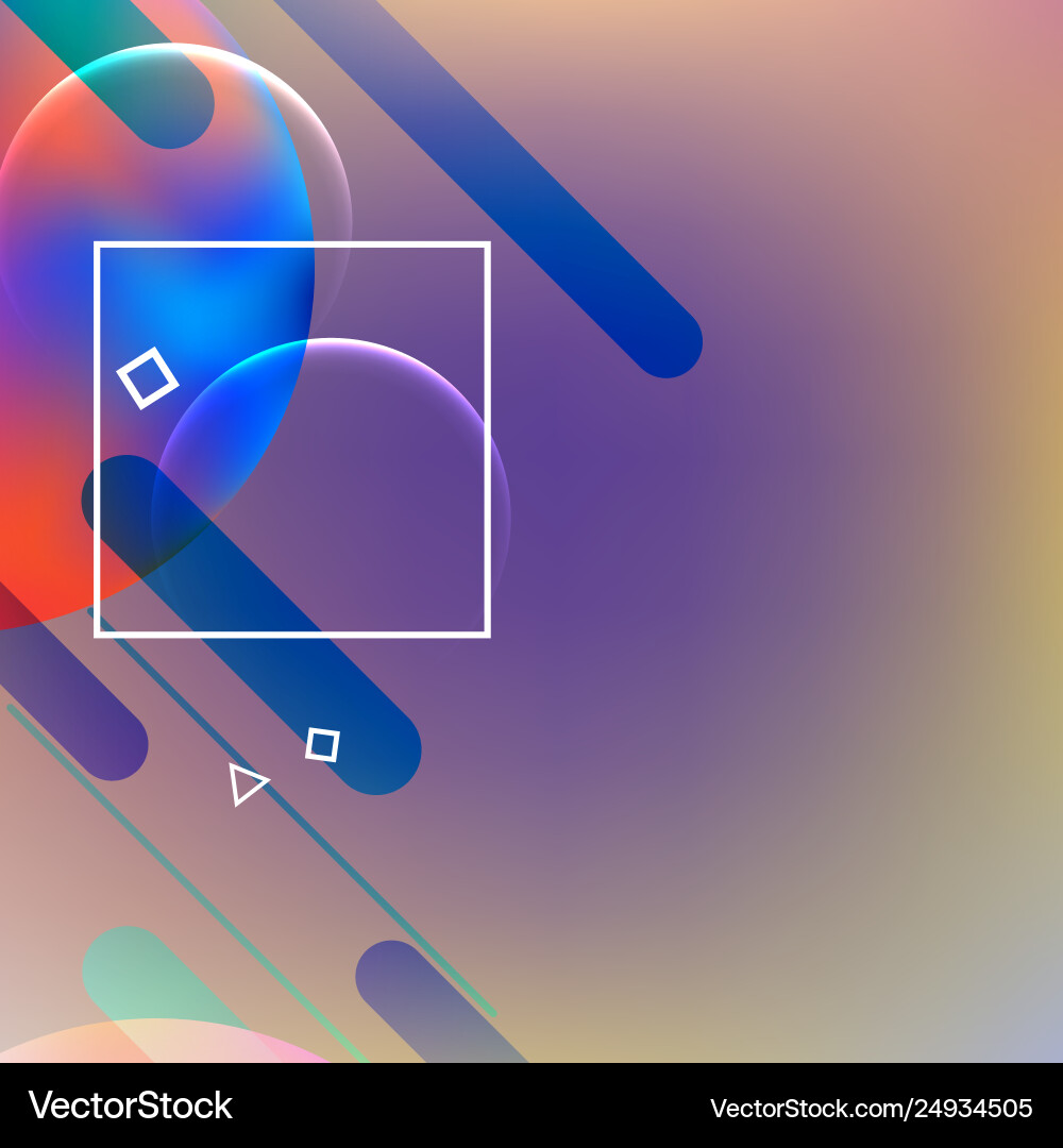 Abstract dynamic geometric background Vector Image